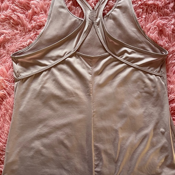 Fabletics Cream Racerback Tank Top - Picture 2 of 6